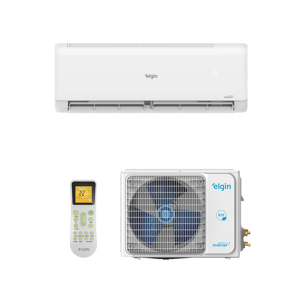 Ar Condicionado Split Hi Wall Eco II Inverter Connect Elgin 18.000 Btus Quente e Frio 220v R-32 em Oferta na Shopee