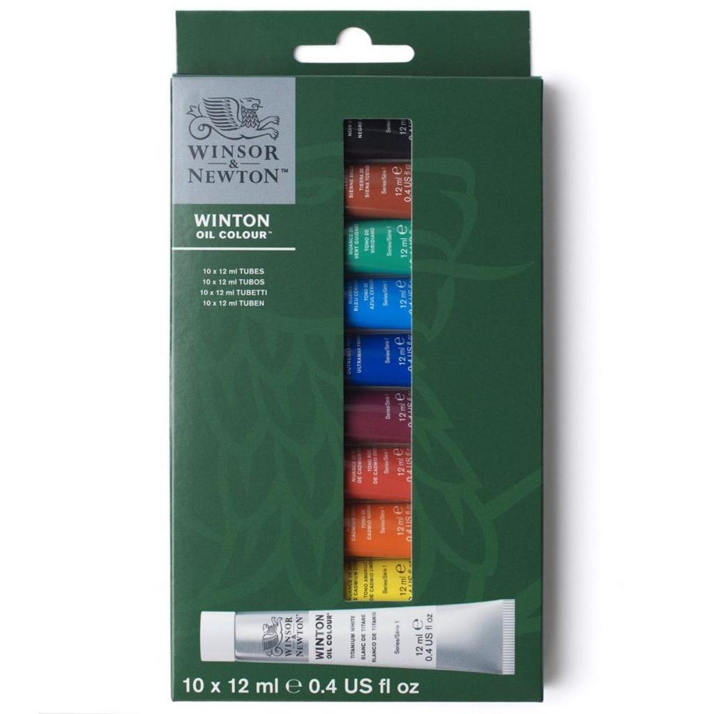 Conjunto de Tinta Oleo Winsor & Newton - 10 Cores- 12ml
