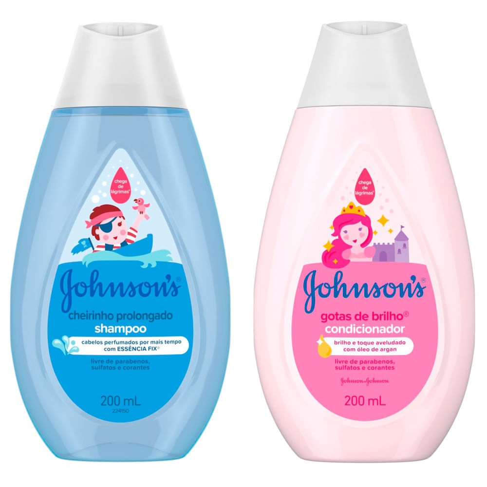 Kit 1 Condicionador Johnson's Gotas de Brilho 200ml em Oferta na Shopee