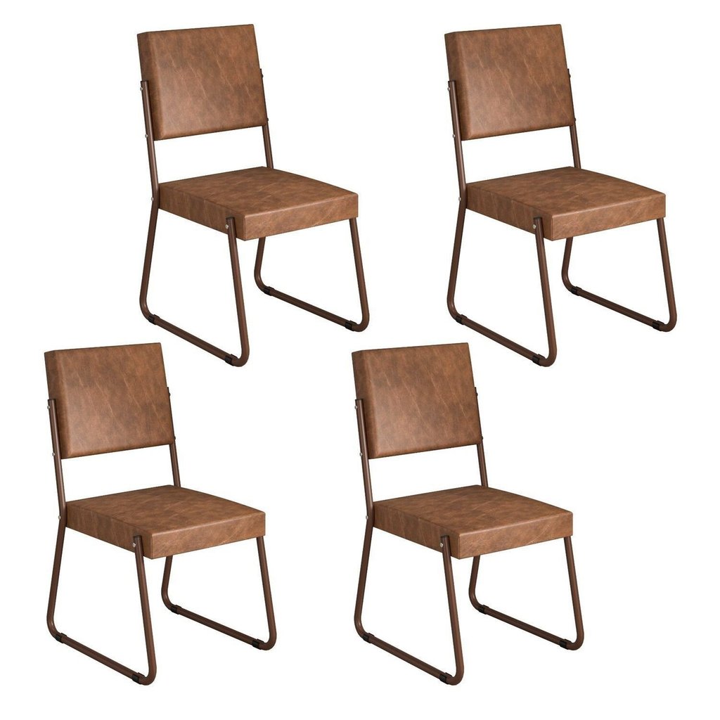 Kit 4 Cadeiras para Sala de Jantar Napoli em Oferta na Shopee