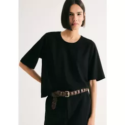 Blusa Feminina Manga Média Com Linho