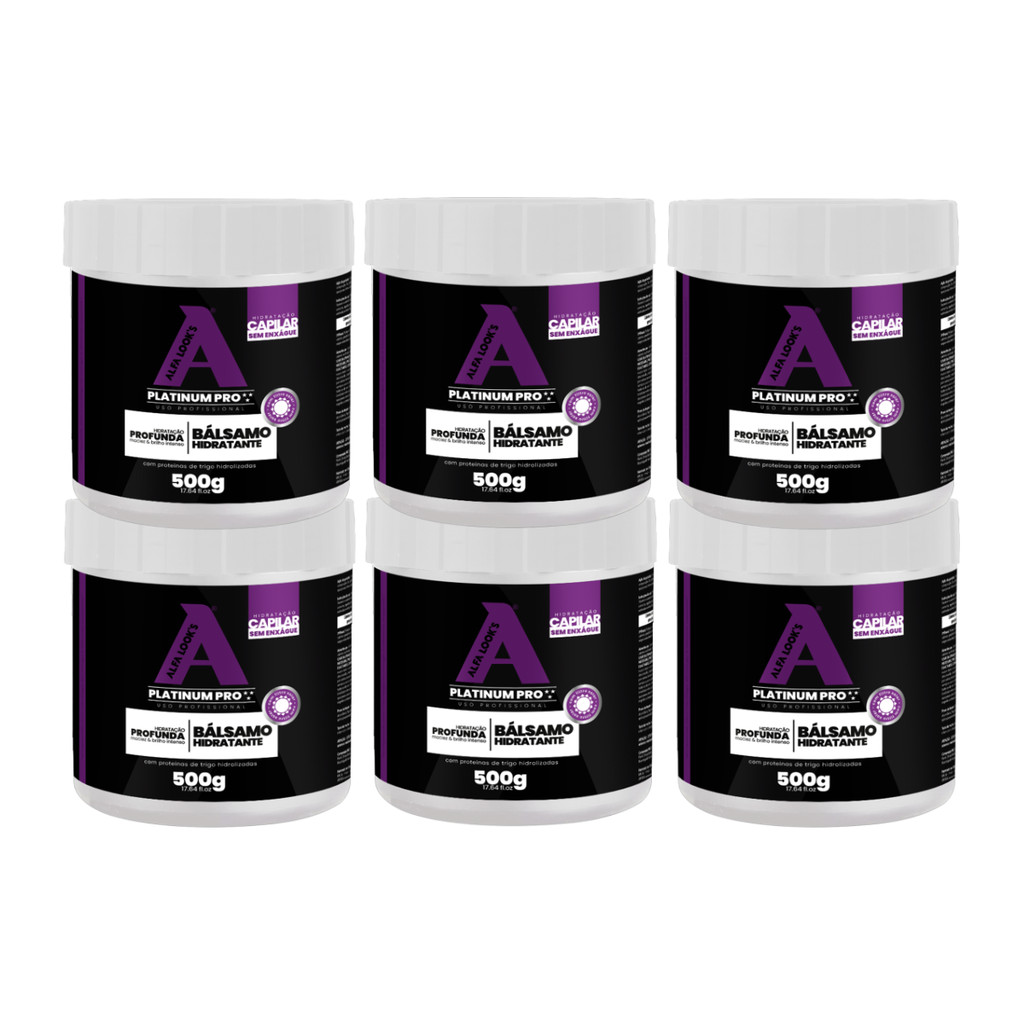 Kit 6 Un Bálsamo Hidratante 500Ml - Alfa Look'S