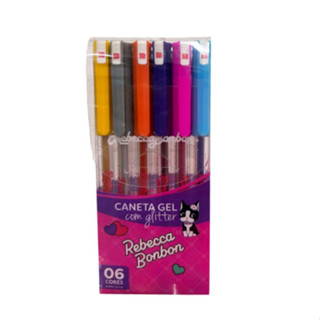 Kit com 6 Canetas Em Gel Luluca Ou Rebecca Bonbon Sky Paper em Oferta na Shopee
