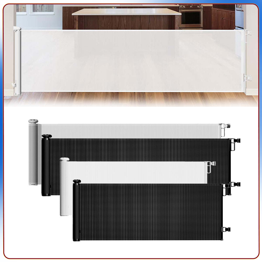 Portão retrátil para bebês portão para animais de estimação cerca de segurança para crianças