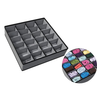 Organizador Dobrável 24 Compartimentos para Roupas Meias Cuecas Calcinhas Lingerie Armários Gavetas em Oferta na Shopee