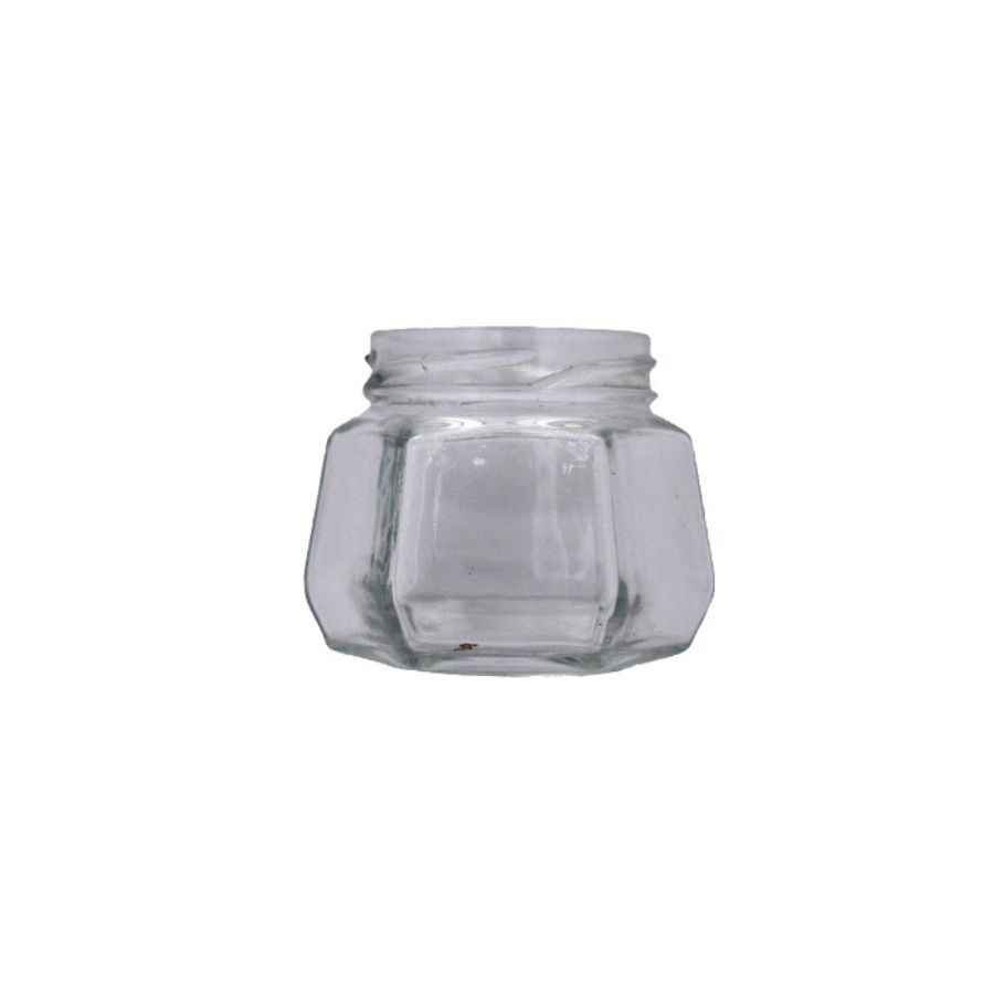 Pote De Vidro Sextavado - 170ml - 1 unidade