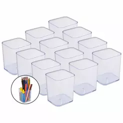 Kit 12 Porta Lápis Caneta Objeto Organizador Multiuso Dello