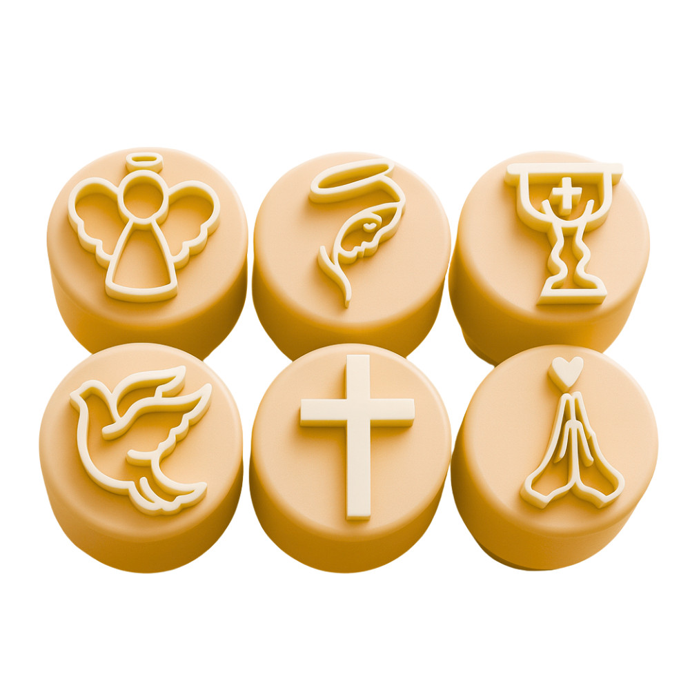 Kit Carimbo Marcador Brigadeiros  Batizado Batismo  Molde Festa Confeitaria Aniversario Brigadeiro