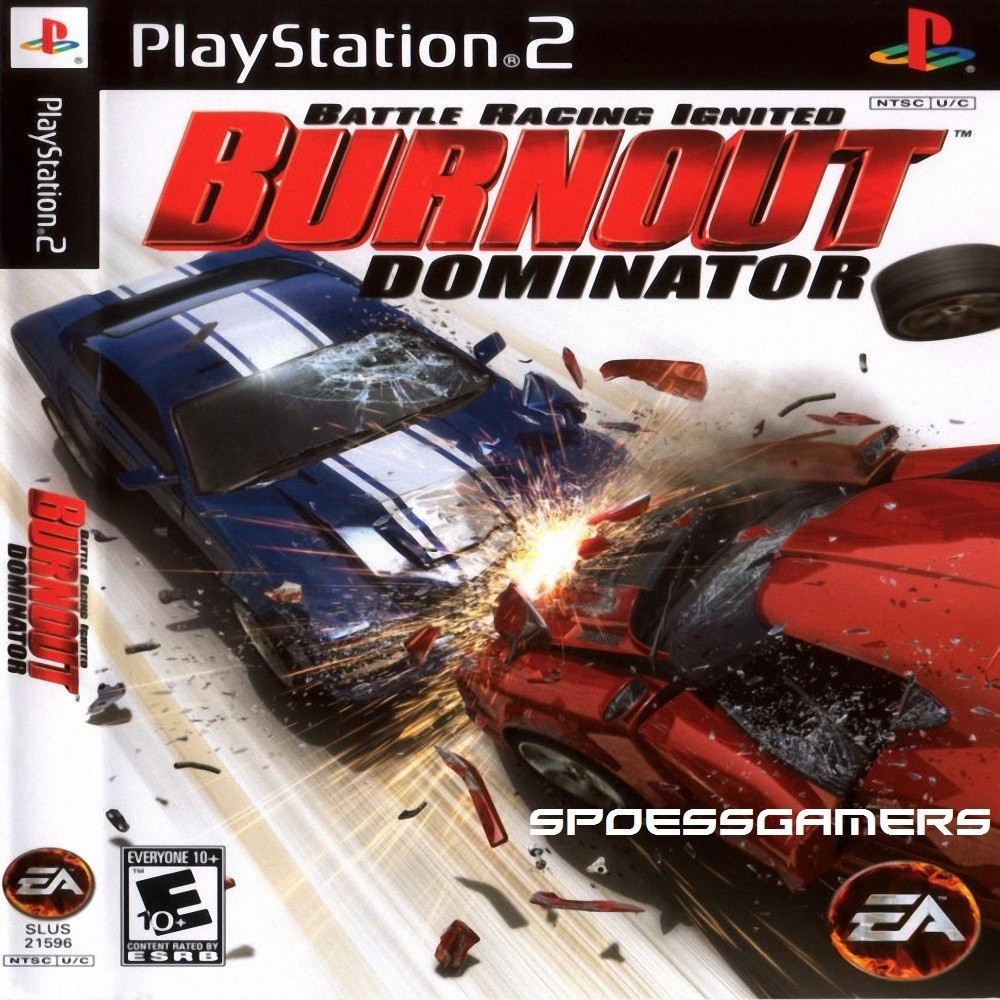 Jogo Ps 2 Burnout 5 Dominator  Carros Corrida Patch .