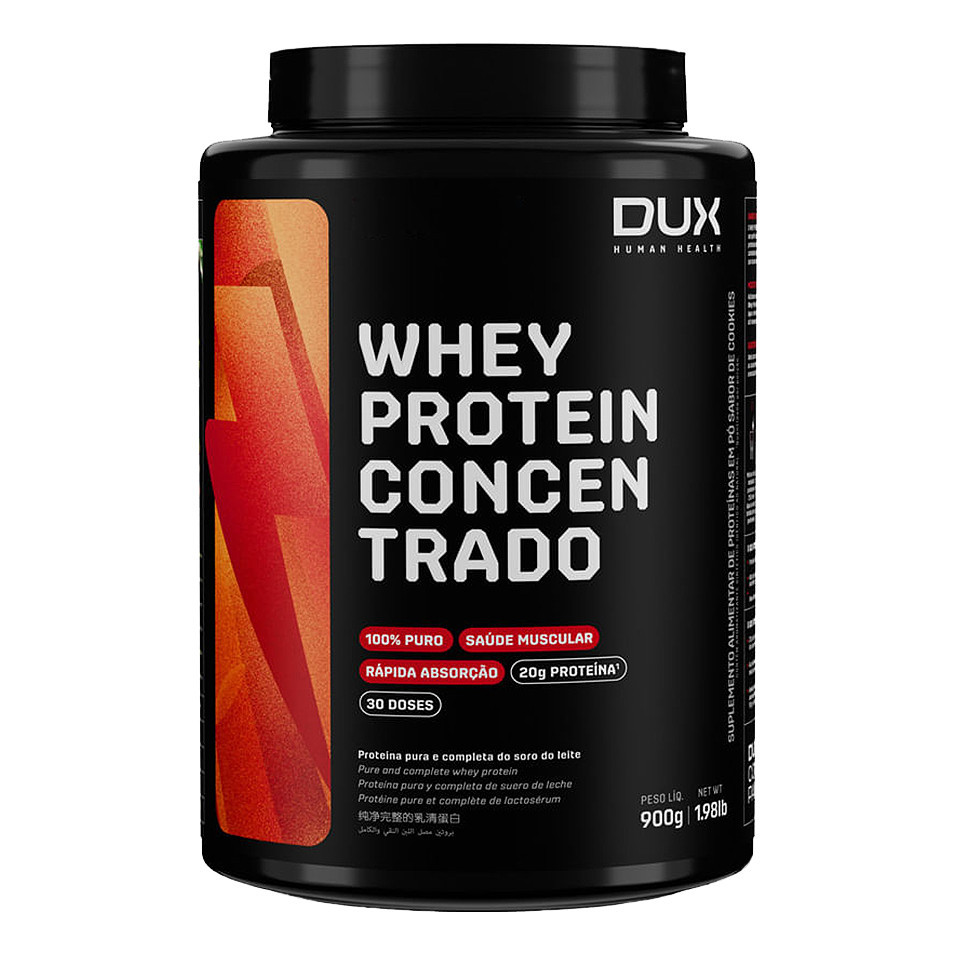 Dux Nutrition - Whey Protein Concentrado Pote, Sabor Butter Cookies