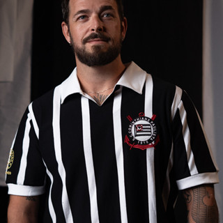 Camisa Corinthians IV Centenário 1954 Retrô Masculina Oficial em Oferta na Shopee