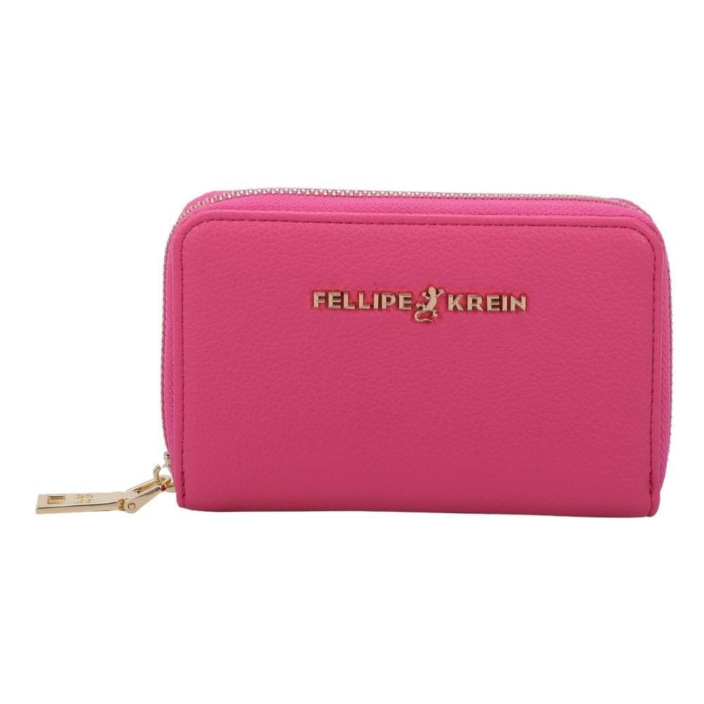 Carteira Ziper Pequena Fellipe Krein Ss23 Fk647 - Rosa em Oferta na Shopee