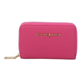 Carteira Ziper Pequena Fellipe Krein Ss23 Fk647 - Rosa em Oferta na Shopee