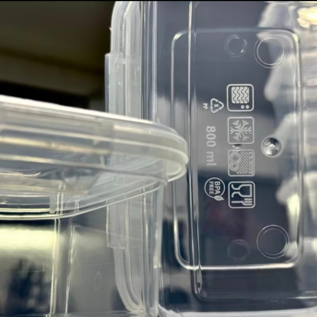 Kit 10 Marmita conjunto Potes 800ml com Travas Laterais BPA FREE - Alimentos organizadores de congelador