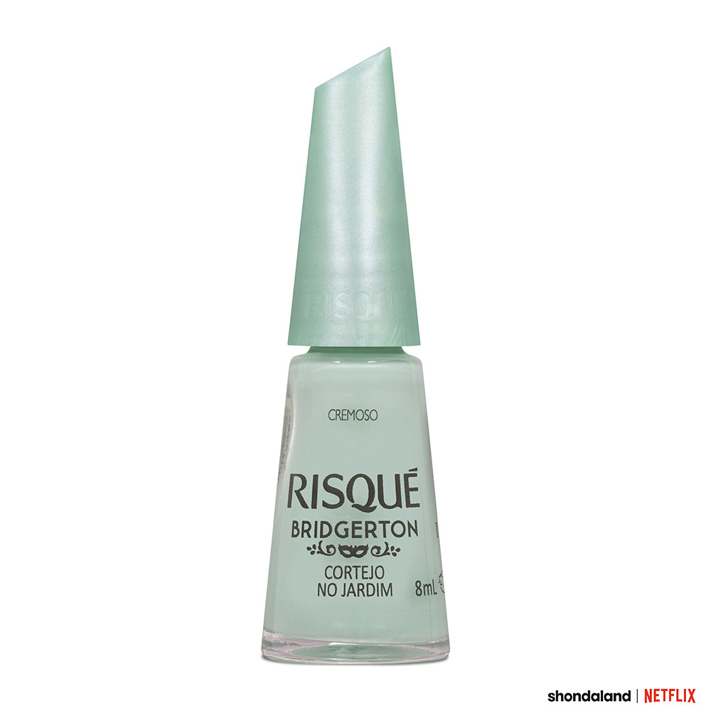 Esmalte Verde Risqué Bridgerton Cortejo no Jardim Cremoso 8ml em Oferta na Shopee