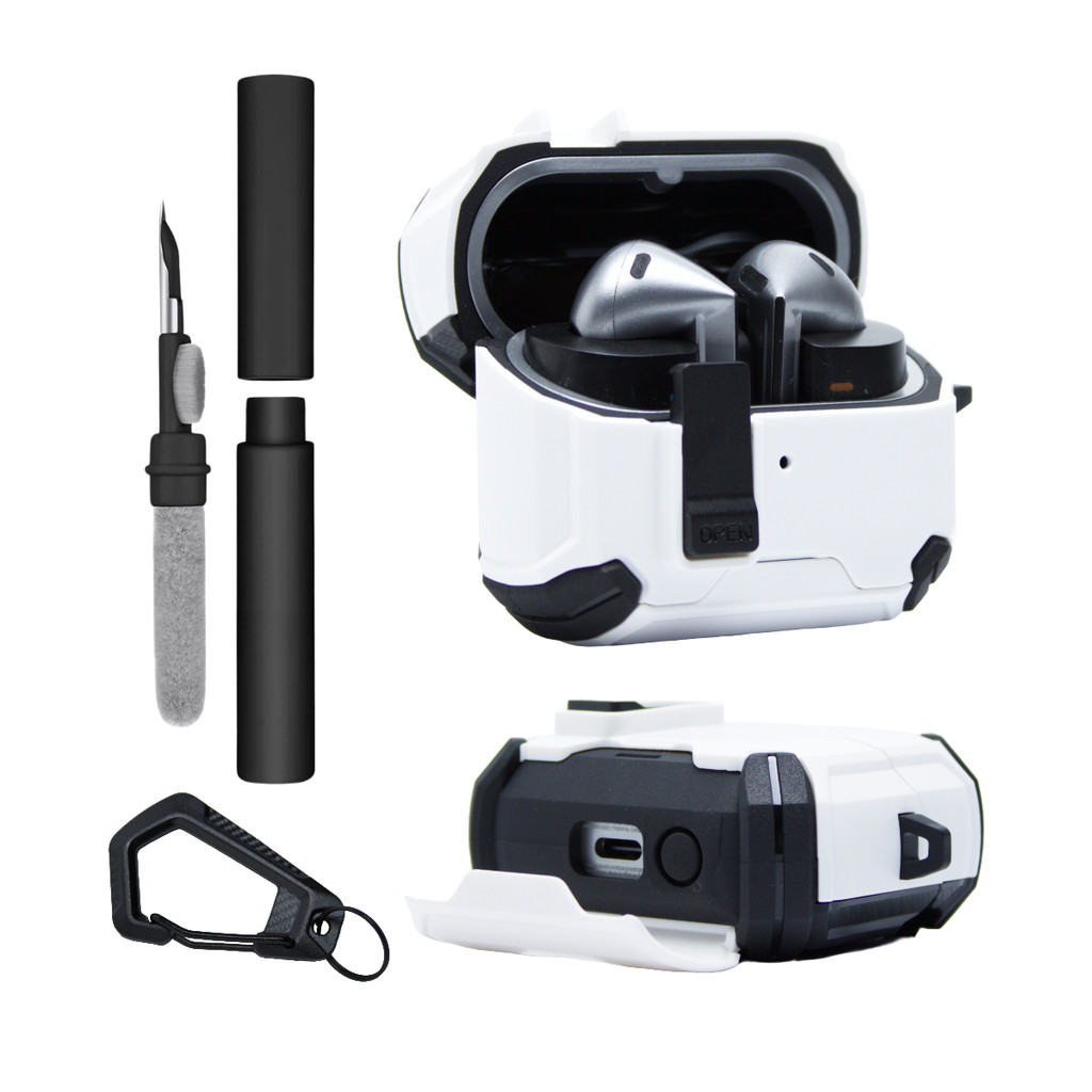 Kit Limpador para Fones e Capa Protetora Airtrek Nerdcase para Galaxy Buds 3, Bu