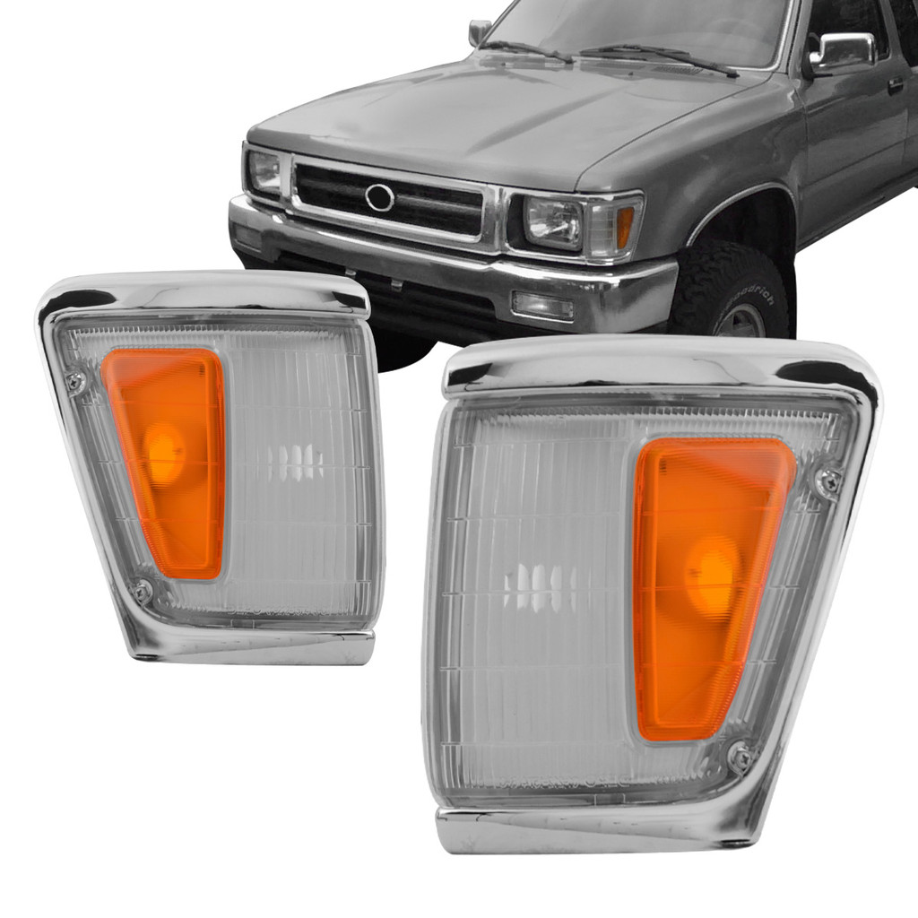 Par Pisca Hilux 4X4 93 94 95 96 97 98 99 2000 2001 Cristal Ambar Cromado