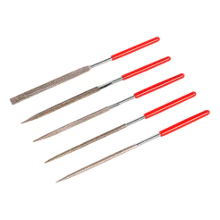 JOGO DE LIMAS AGULHA DIAMANTADAS, 140X70X3MM, 5PCS // MTX