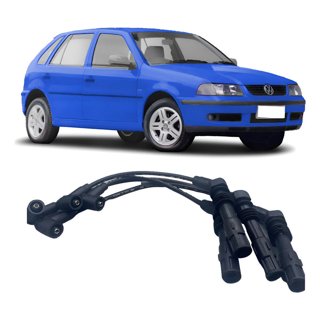 Jogo Cabo Vela Ignição Gol Parati 1.0 16v Turbo 2001 2002 Preto