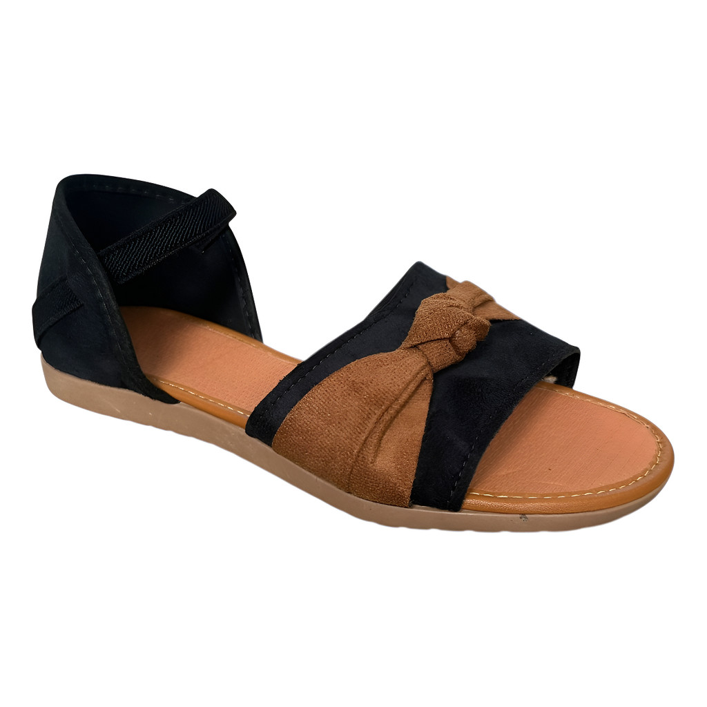 Sandália Feminina Rasteira Flatform Artesanal Tratorado Calce Facil Confortavel Artesanal Elastico
