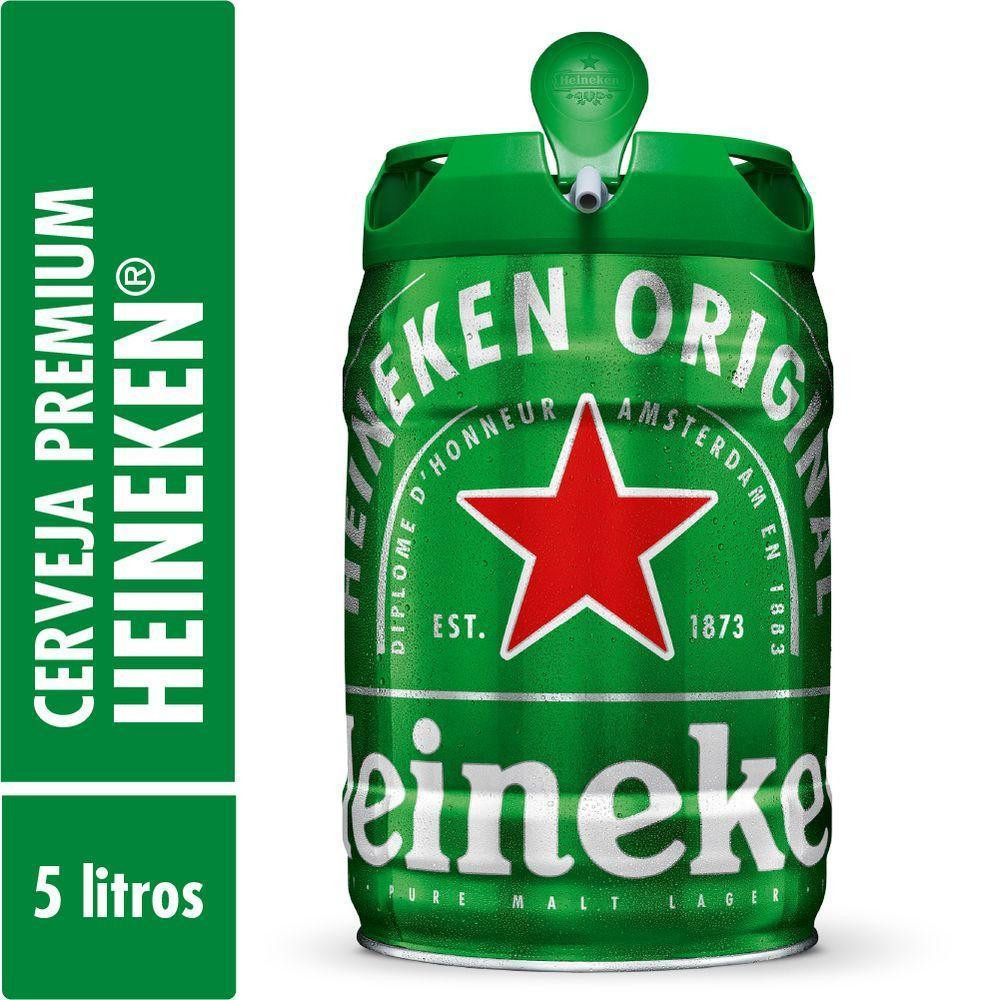 Cerveja Premium 5L Barril Heineken