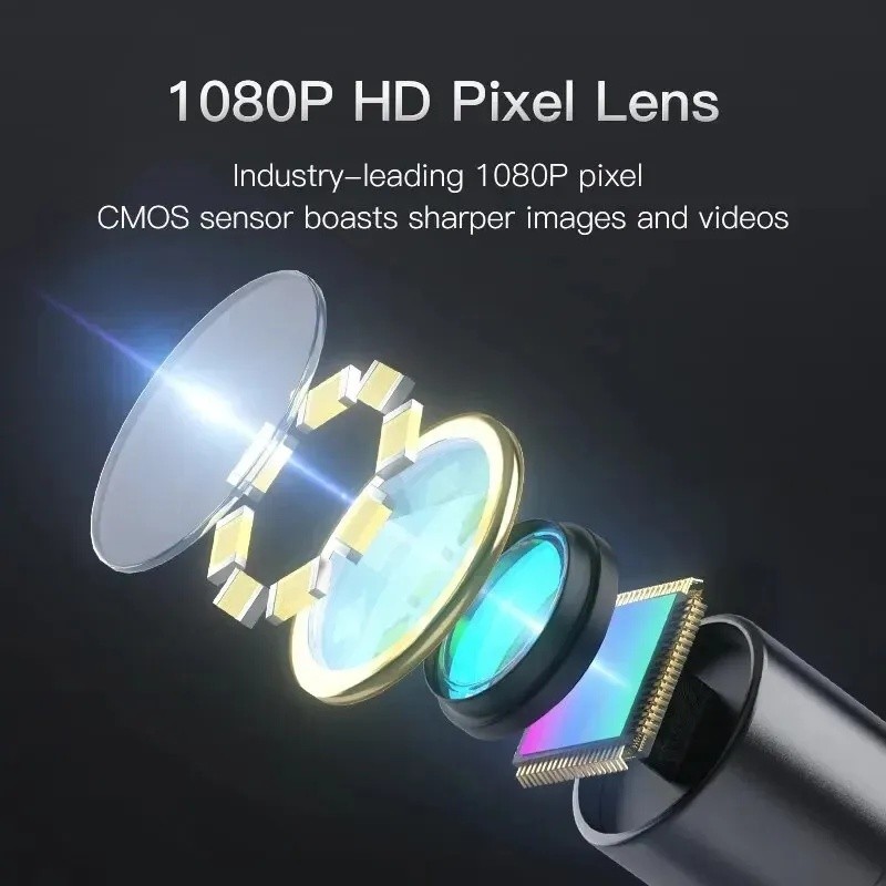 Câmera Endoscópica Tela 4.3 HD Borescópio IP67 Prova D'água 1080P Use Canos De Esgoto E Motores De Carro 5M — imagem 2 de 2