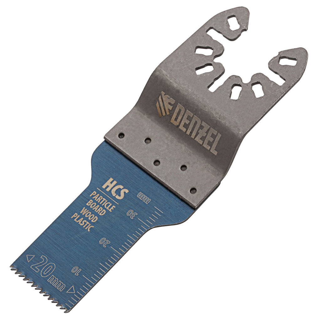 LAMINA DE CORTE MULTIFERRAMENTA, RETA, HCS, PARA MADEIRA, 20 X 1,4 MM, DENTE FINO, 1PC// DENZEL