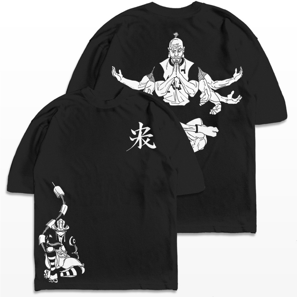 Camiseta Hunter x Hunter Netero vs Meruem Kimera Anime Mangá Camisa Basica e Oversized Unissex