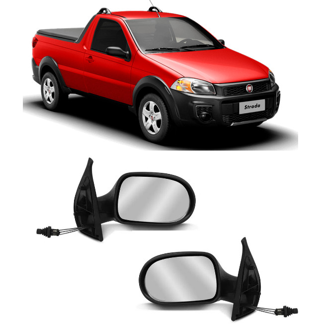 Par Retrovisor Strada 2014 2015 2016 2017 2018 Com Controle