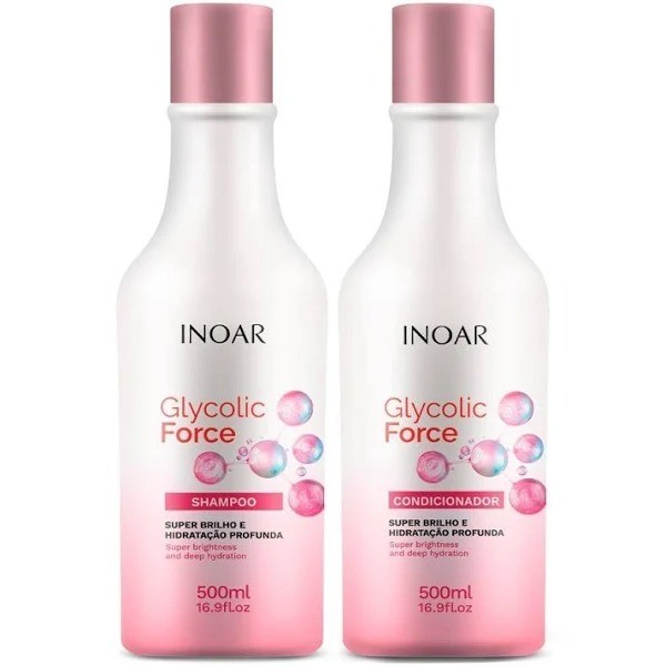 Kit Inoar Glycolic Force Shampoo 500ml+Condicionador 500ml