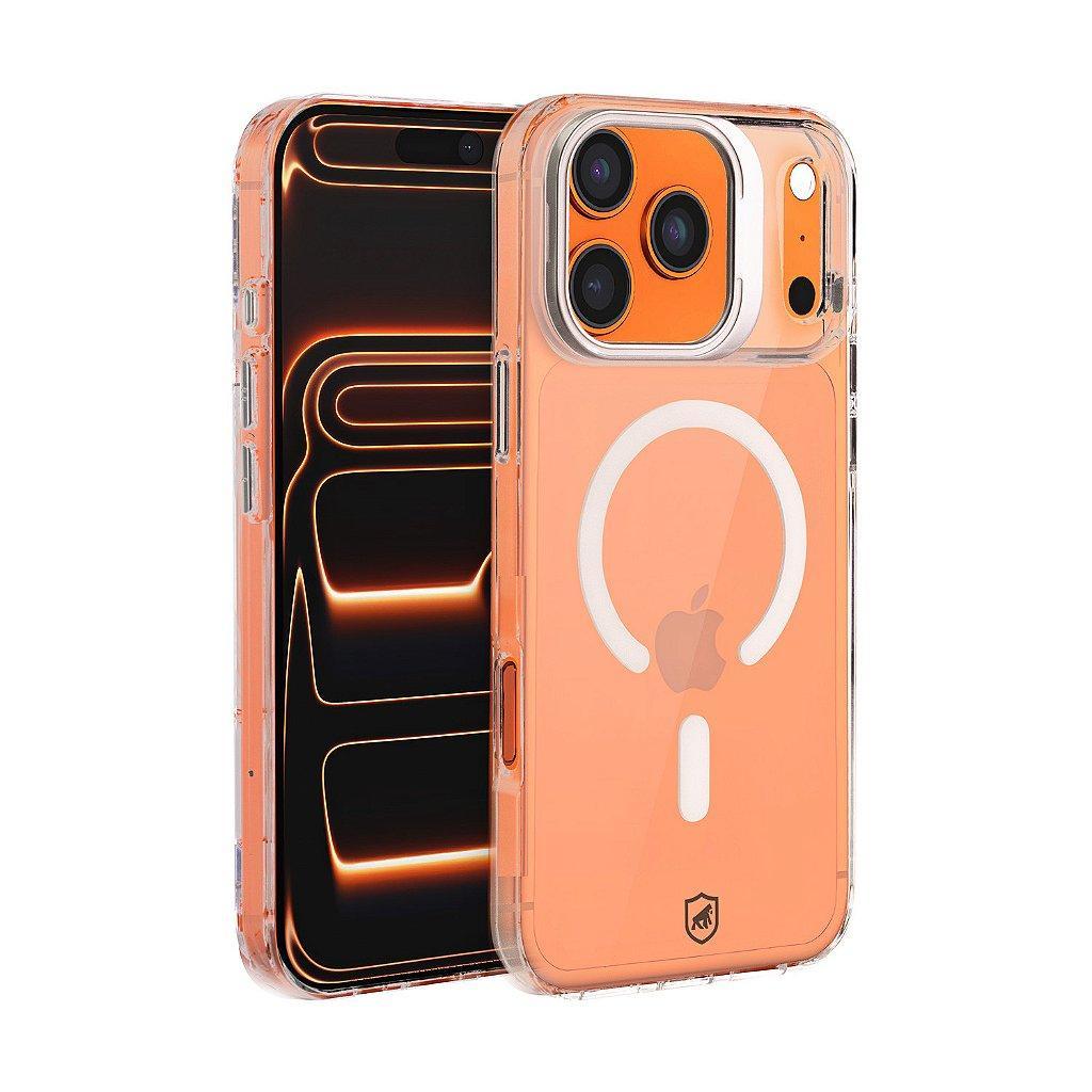 Capa case capinha para iPhone 17 Pro Max - MagSafe Crystal Armor Stand - NÃO AMARELA - Gshield