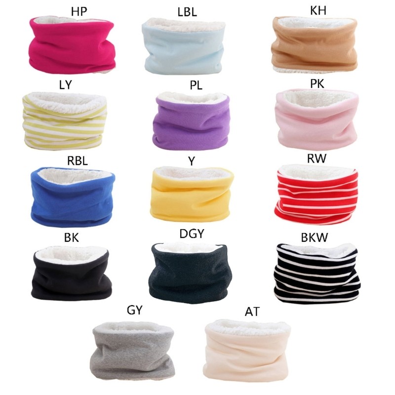 HO Outono Inverno Cachecol Do Bebê Cor Sólida Cachecóis De Pelúcia Lenço Crianças Grosso Quente Pescoço Colar Para Menin