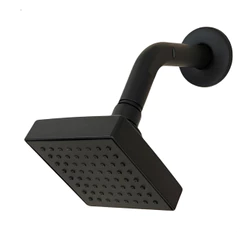 Ducha Chuveiro Black - Aquecedor Solar a Gás - Quadrado Articulado Com Braço