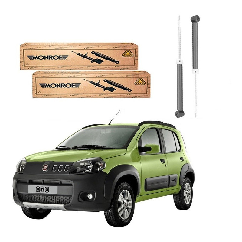 Par Amortecedor Traseiro Uno Way 1.0 1.4 2011 A 2016 em Oferta na Shopee