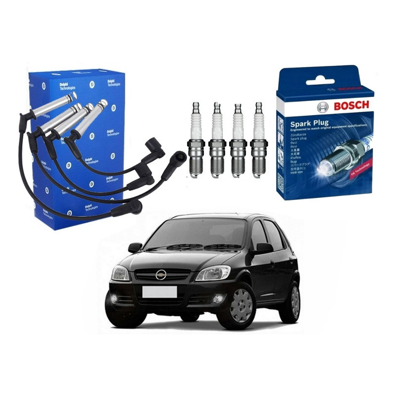 Kit Vela Cabo Delphi. Celta 1.0 Flex 2006 A 2012 em Oferta na Shopee