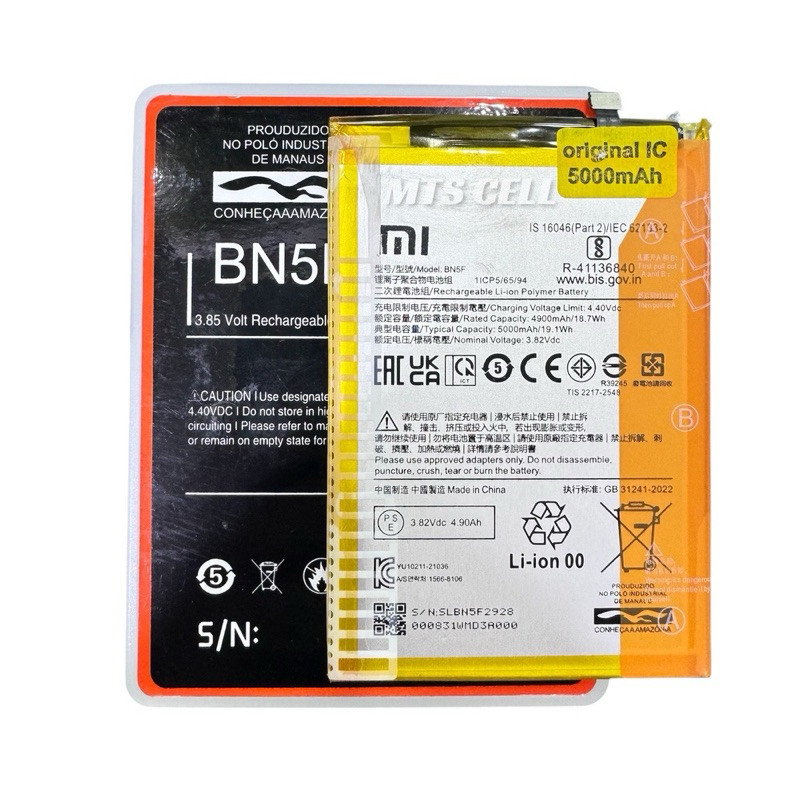 BN5F BATERIA Flex BN5F Para Xaiomi Poco F3 Gt / Redmi K40 5g Novo