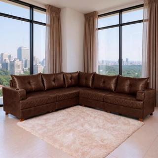 Sofá 5 Lugares 2,57x2,57m Canto Essenza Luxo Bom Pastor em Oferta na Shopee