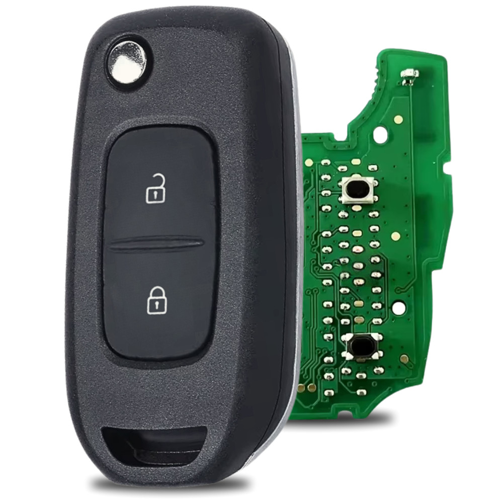 Chave Completa Renault Kwid 2 Botões 433mhz Chip 4a Nova