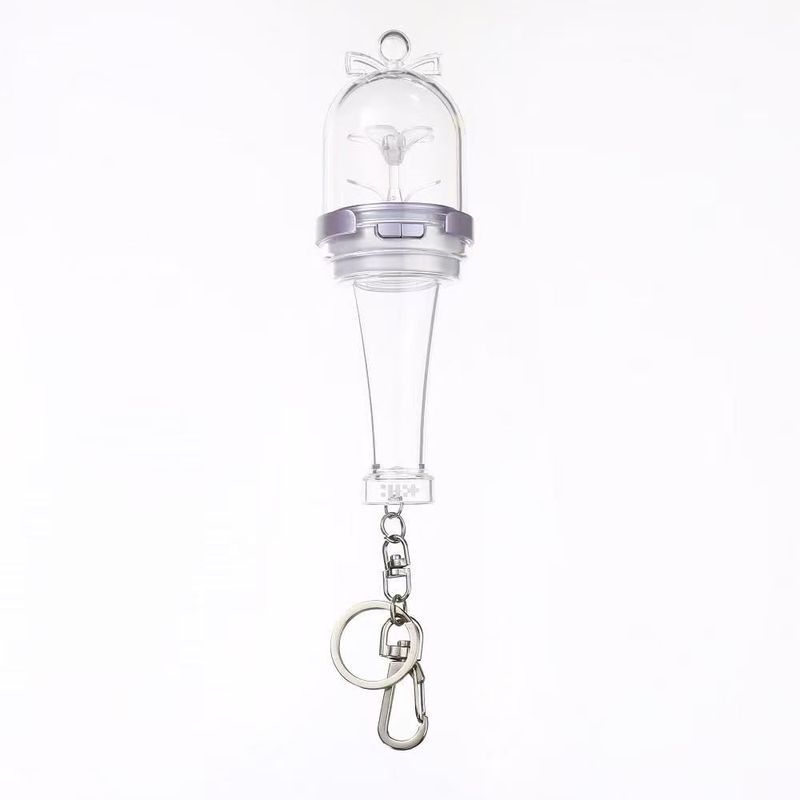 2026 Kpop ILLIT Mini Light Stick Chaveiros Criativos Luzes Laser Chaveiro Bolsa Pingente LightStick Key Tings Fãs Coleçõ