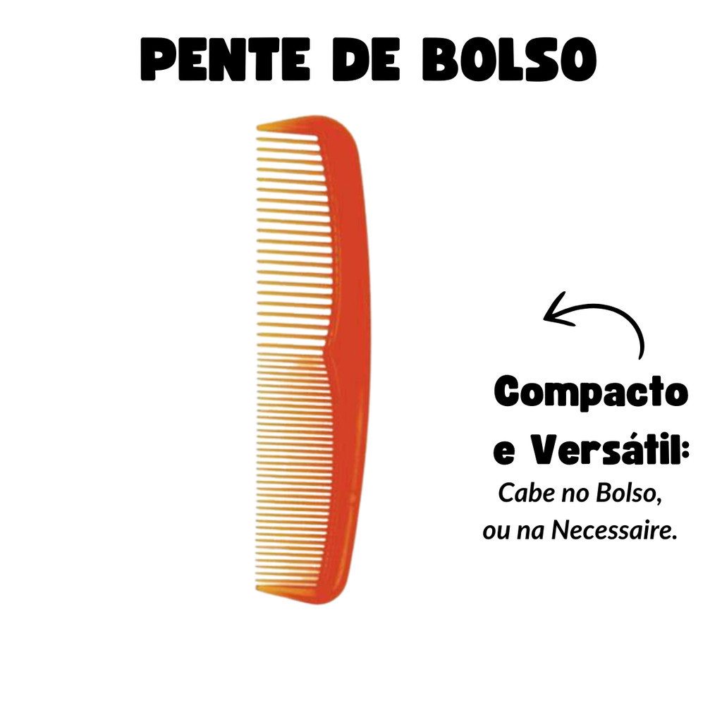 Pente Masculino Cabelo e Barba  Pente Multifuncional: Estilo e Cuidado para Todos os Homens