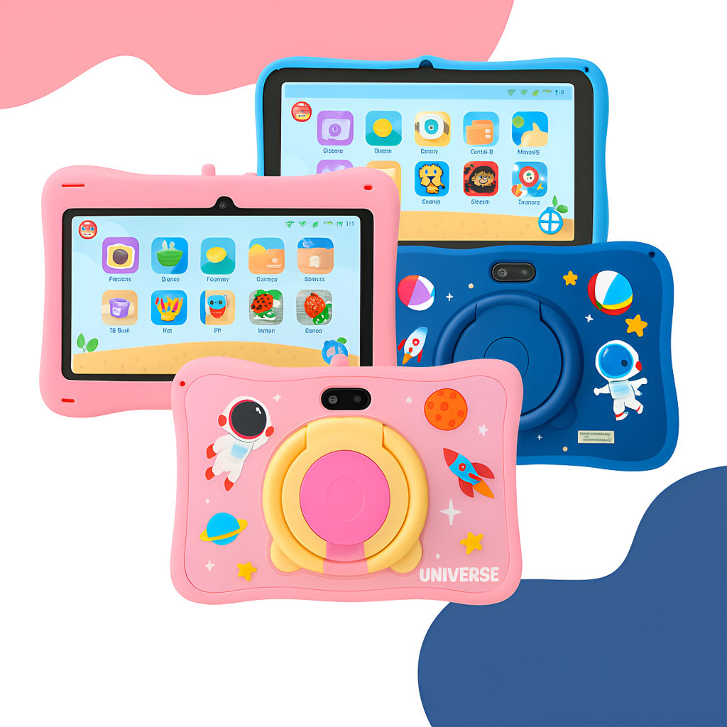 Tablet M58pro Infantil Milli 6gb Ram + 128gb Astronauta Kids Azul e Rosa Com Controle Parental