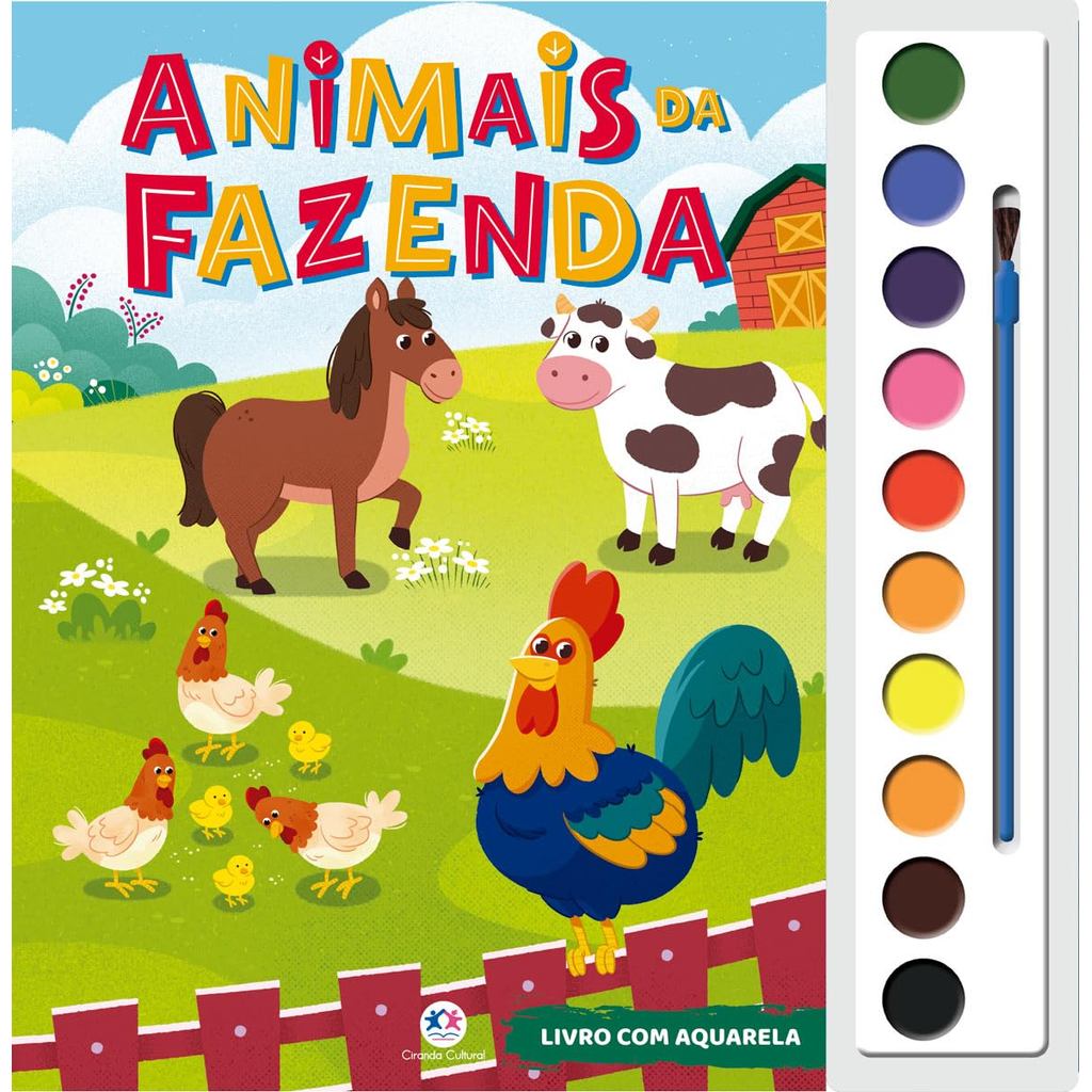 Animais da Fazenda | Livro Aquarela