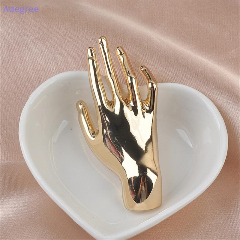 Adegree Vintage Metal Em Forma De Mão Broche Minoria Design Brilhante Roupas Pino Para Mulheres Punk Único Terno Pinos F