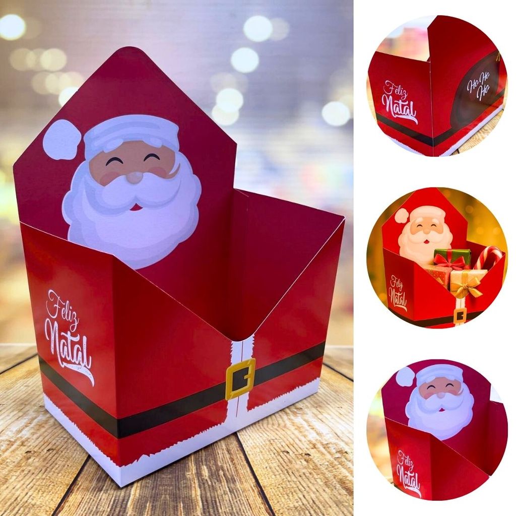 Detalhes do 5 EMBALAGEM CESTA NATAL ENVELOPE CARTA NT261 JR EMBALAGENS
