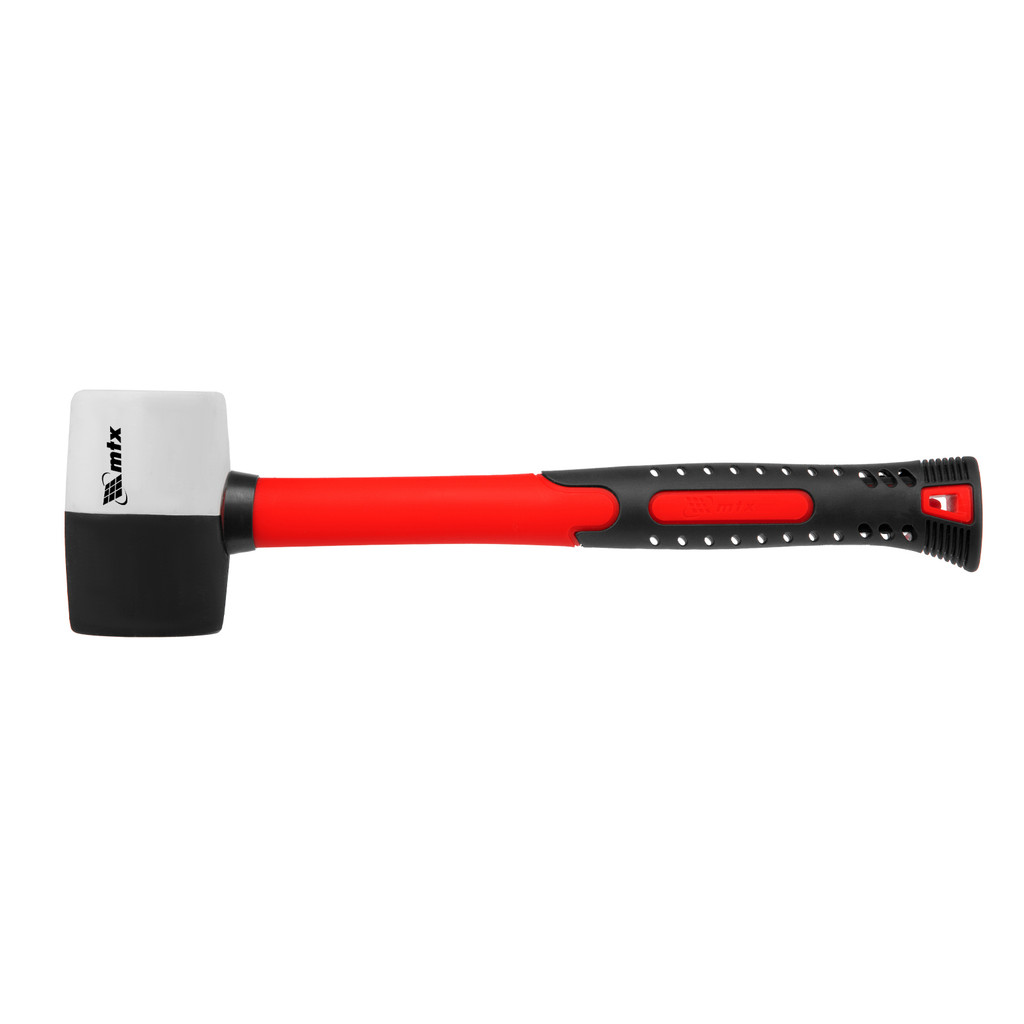 MARTELO DE BORRACHA PRETA E BRANCA 225G, 1PC // MTX