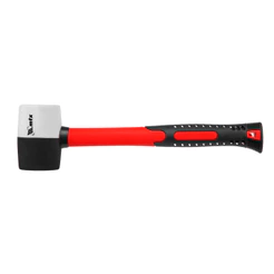MARTELO DE BORRACHA PRETA E BRANCA 225G, 1PC // MTX