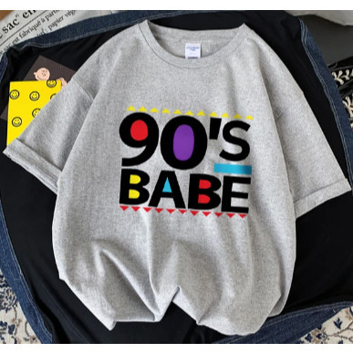 Camiseta Camisa Camiseta Básica 100% Algodão 90'S Babe Streetwear Unissex Lançamento Algodão Envio Imediato