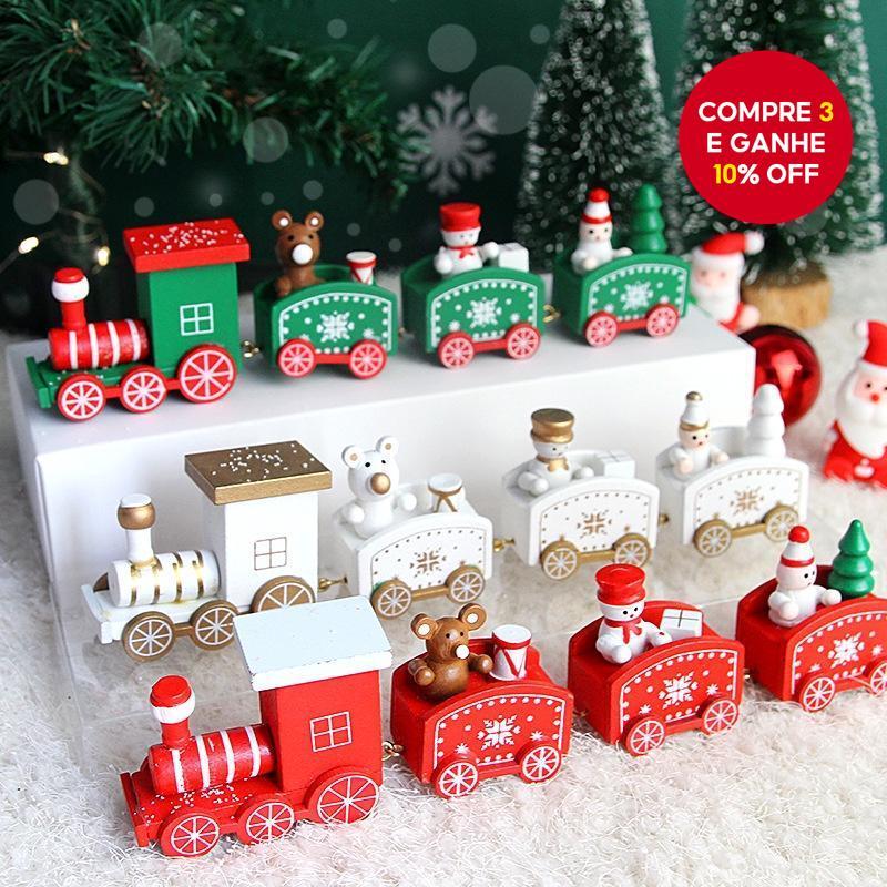 Imagem [Bolo De Trem De Natal Topper , Train , Santa Claus , Snowman , Bakeware