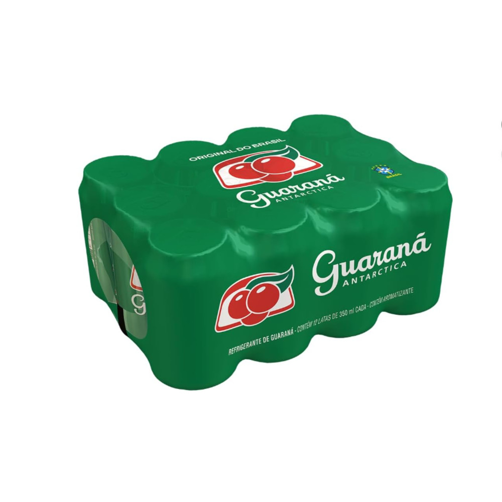 REFRIGERANTE GUARANA ANTARTICA 350ML PACK 12 UNIDADES em Oferta na Shopee
