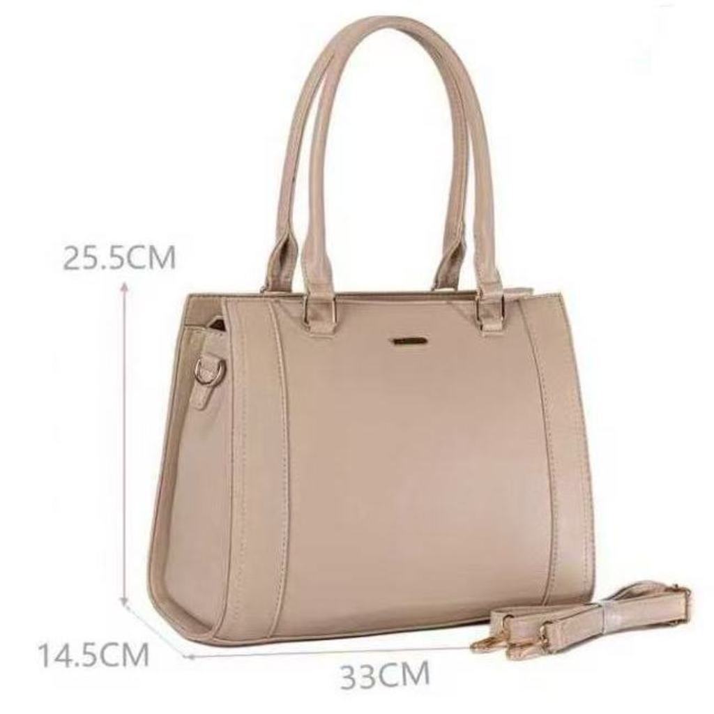 Bolsa de Ombro Feminina em Couro PU com Material de Alta Qualidade para Uso Casual -alina em Oferta na Shopee